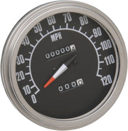 Drag Specialties 5" FL-Style 2240:60 Speedometer Gauge '68-'84 Style Mechanical Speedometer