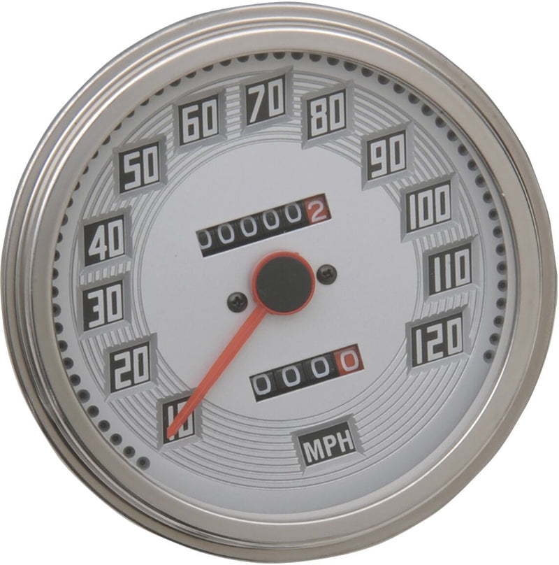 Drag Specialties 2:1 Speedometer Billet-look Face for 1948-1964,1981-1984 Harley-Davidson Touring Motorcycles