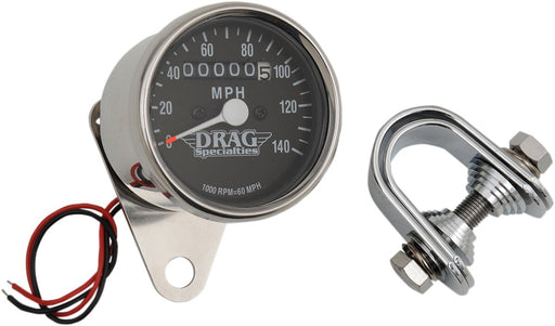 Drag Specialties Mini Speedometer Gauge Mechanical Multi-Function