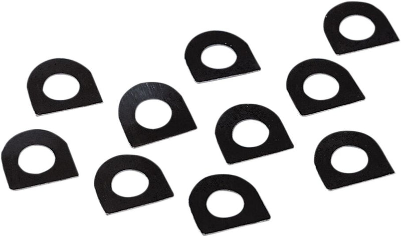 Drag Specialties Foot Peg Spring Washers Black Front Rear Steel 10 Pack