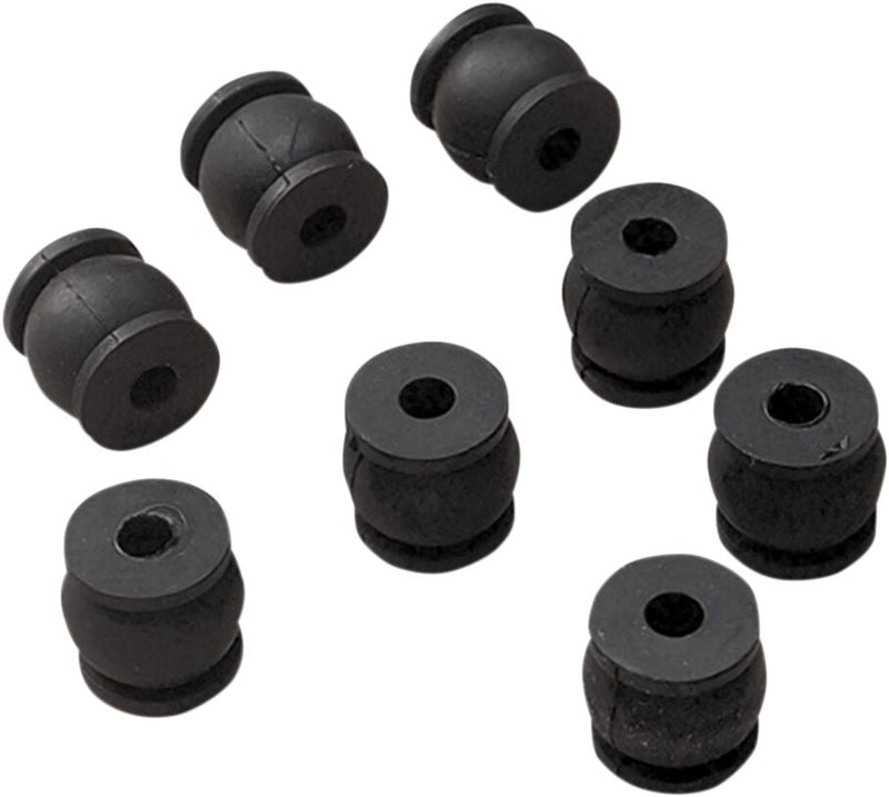 Drag Specialties Floorboard Isolation Dampers Black Rubber 8 Pack