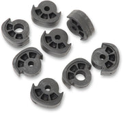 Drag Specialties Soft-Ride Replacement Rubber Insert Black Large Foot Peg 8 Pack