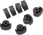 Drag Specialties Soft-Ride Replacement Rubber Insert Black Large Foot Peg 8 Pack - 361056-HC6