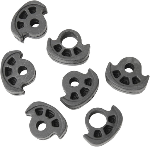 Drag Specialties Soft-Ride Replacement Rubber Insert Black Small Foot Peg 8 Pack