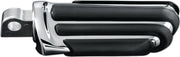 Kuryakyn Pilot Pegs Pilot™ Black Chrome Front Left Folding Rubber Pair