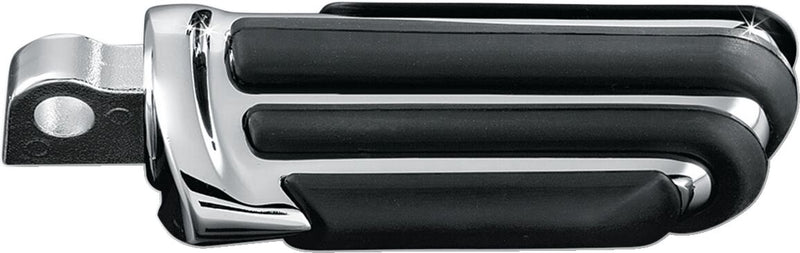 Kuryakyn Pilot Pegs Pilot™ Black Chrome Front Left Folding Rubber Pair