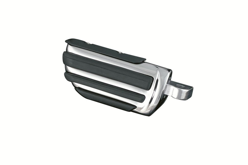 Kuryakyn Pilot Pegs Pilot™ Black Chrome Front Left Folding Rubber Pair