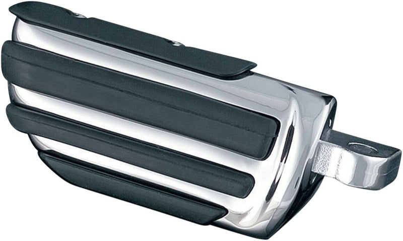Kuryakyn Pilot Pegs Pilot™ Black Chrome Front Left Folding Rubber Pair