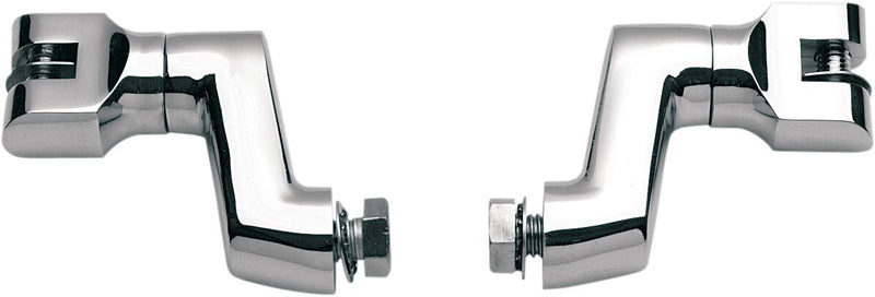 Kuryakyn Offset Peg Mounts Chrome Front Left Pair