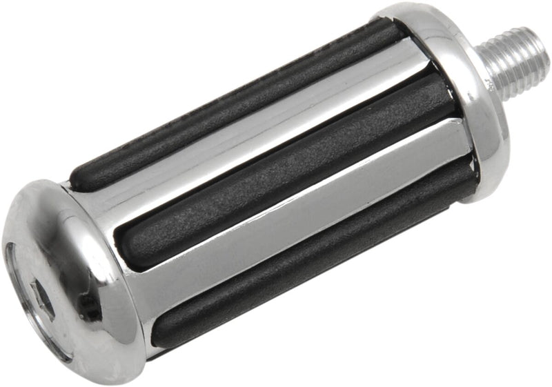 Drag Specialties "Rail" Foot and Shifter Pegs Shift Peg Black Chrome Silver Aluminium Carbon-Steel - 17-0970-BC109N