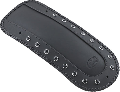 Mustang Fender Bib for Solo Seat Black Chrome Studded Rear Vinyl