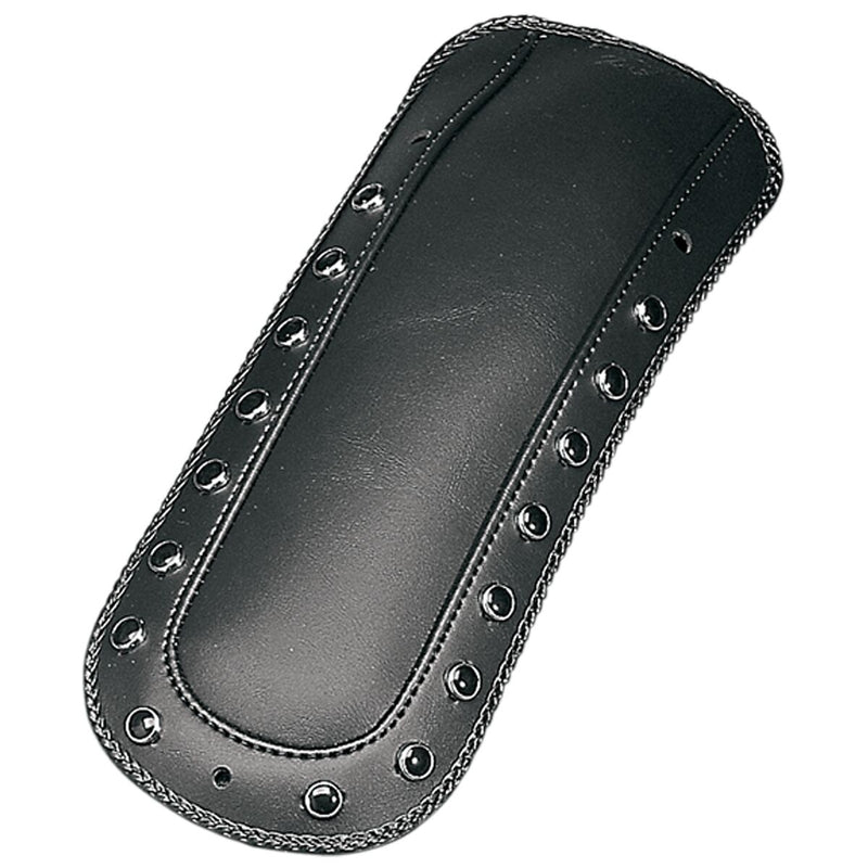 Mustang Fender Bib for Solo Seat Black Chrome Studded Rear Vinyl Each