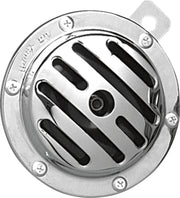 Drag Specialties Chrome Horn Black Slotted Electric