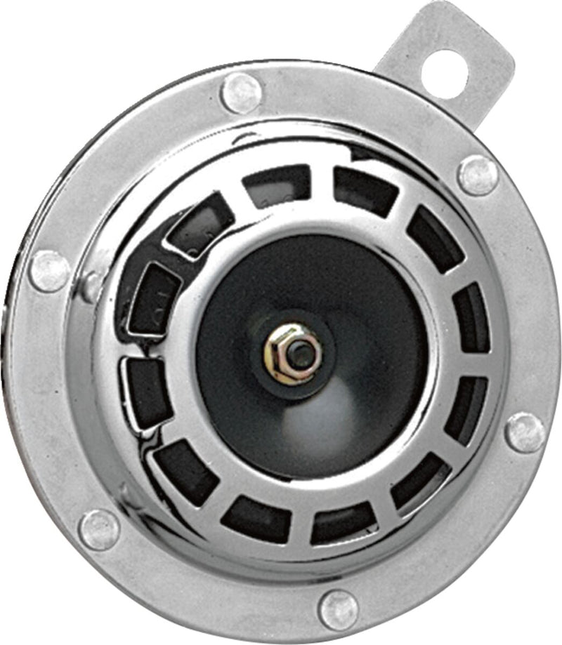 Drag Specialties Chrome Horn Black Mag Electric - 75596