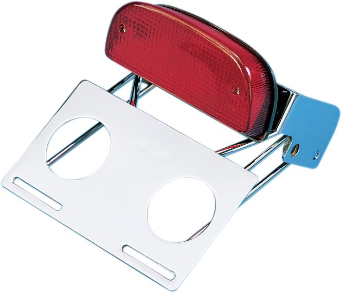 Drag Specialties Custom Taillight and Chrome Bracket Assembly Rear