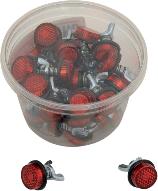 Chris Products Licence Plate Reflectors 40 Pack