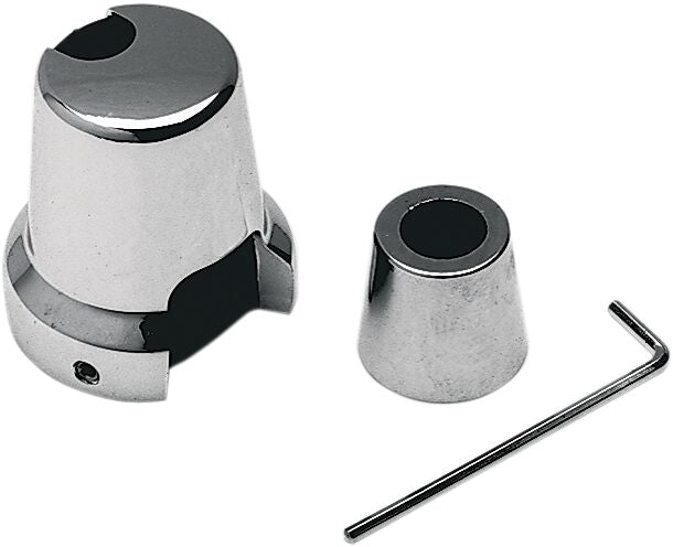 Kuryakyn Oil Pressure Sending Unit Cover Chrome Oil Line Die-Cast Kit