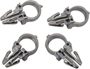 Drag Specialties Handlebar Wiring Clips Chrome Nylon 4 Pack