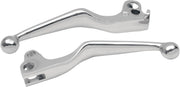 Drag Specialties Wide Blade Lever Set Chrome Silver Standard Brake Clutch Aluminium Pair