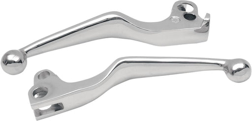 Drag Specialties Wide Blade Lever Set Chrome Silver Standard Brake Clutch Aluminium Pair