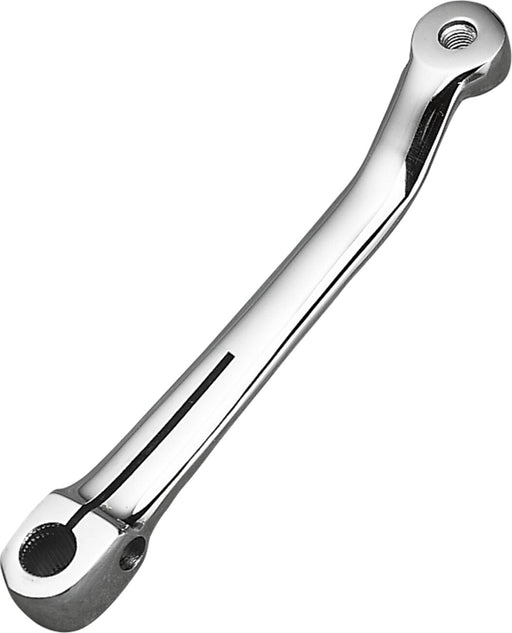Drag Specialties Shift Lever Chrome Silver Fine Splines Toe Steel
