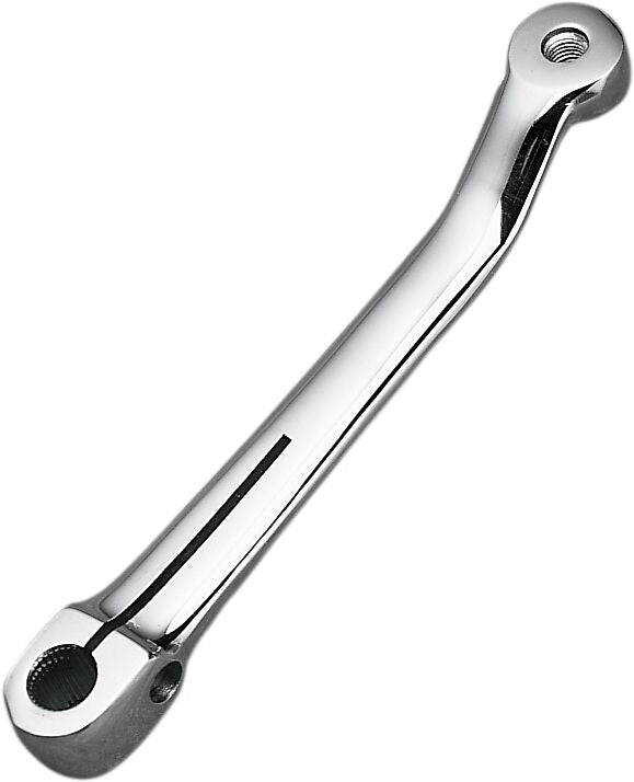 Drag Specialties Shift Lever Chrome Silver Fine Splines Toe Steel - 292105-BC402