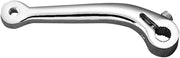 Drag Specialties Shift Lever Chrome Silver Toe Zinc Plated