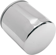 Drag Specialties Spin-On Oil Filter Chrome Silver Standard