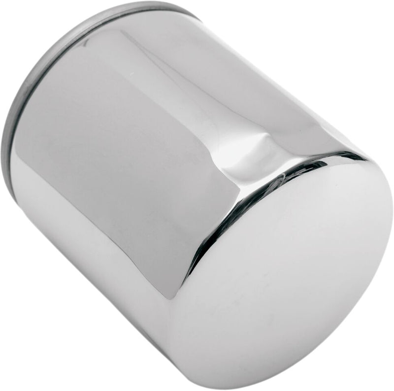 Drag Specialties Spin-On Oil Filter Chrome Silver Standard - 14-0020C-BX18