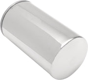 Drag Specialties Spin-On Oil Filter Chrome Silver Standard
