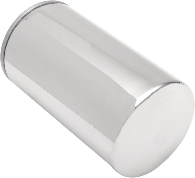 Drag Specialties Spin-On Oil Filter Chrome Silver Standard