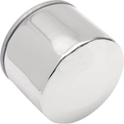 Drag Specialties Magnetic Ring Oil Filter Chrome Silver Spin-On