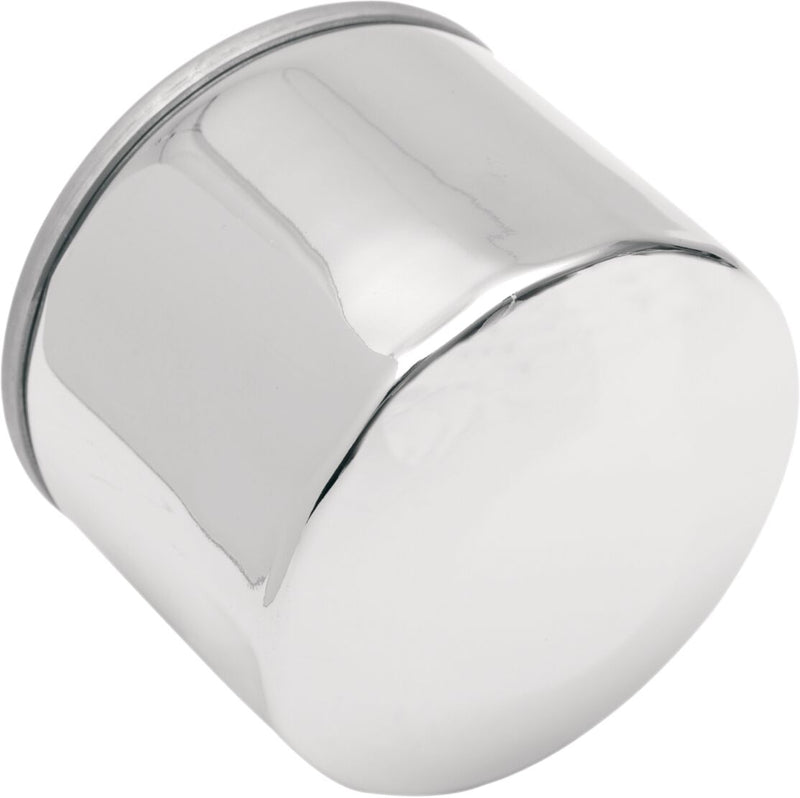 Drag Specialties Magnetic Ring Oil Filter Chrome Silver Spin-On