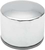 Drag Specialties Spin-On Oil Filter Chrome Silver Standard