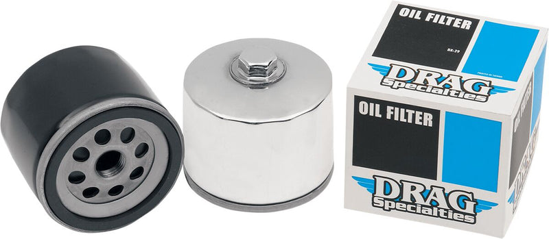 Drag Specialties Spin-On Oil Filter Black Standard - 140004B-BX29