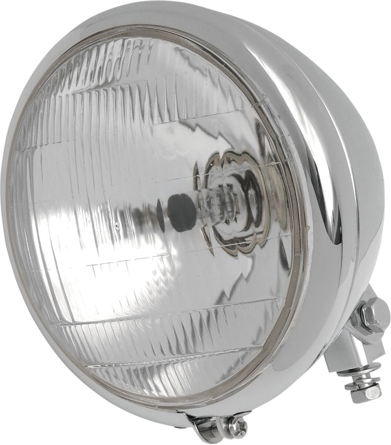 Drag Specialties Custom 6 1/2 in. Bottom-Mount Headlight