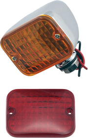 Drag Specialties Rectangular Marker Lights Front Rear - 163075-BC216