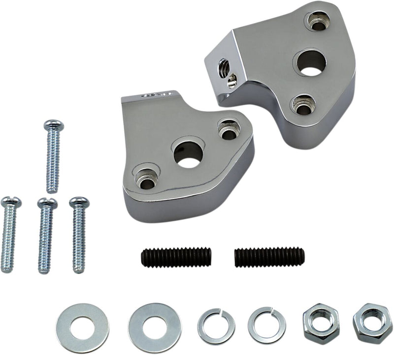 Drag Specialties Shortie Rear Turn Signal Mounting Brackets Pair - 20-0379-BC202