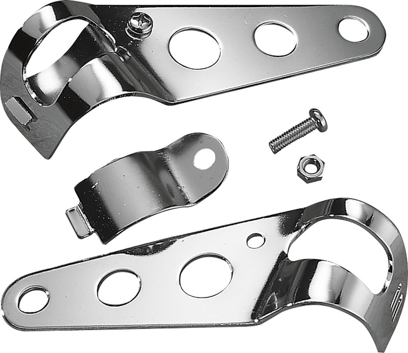 Drag Specialties Side-Mount Headlight Brackets Pair