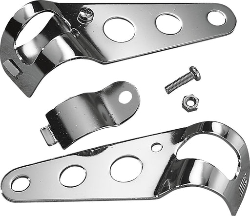 Drag Specialties Side-Mount Headlight Brackets Pair