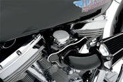 Drag Specialties Smooth Chrome Constant Velocity Carburetor Top Cover For CV Carburetors Silver Die Cast - 72830