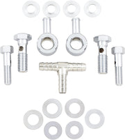 Drag Specialties Air Cleaner Breather Kit Chrome Silver