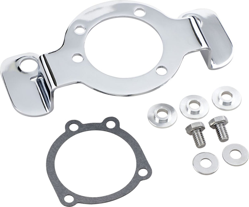 Drag Specialties Air Cleaner Support Bracket Kit Chrome Grey