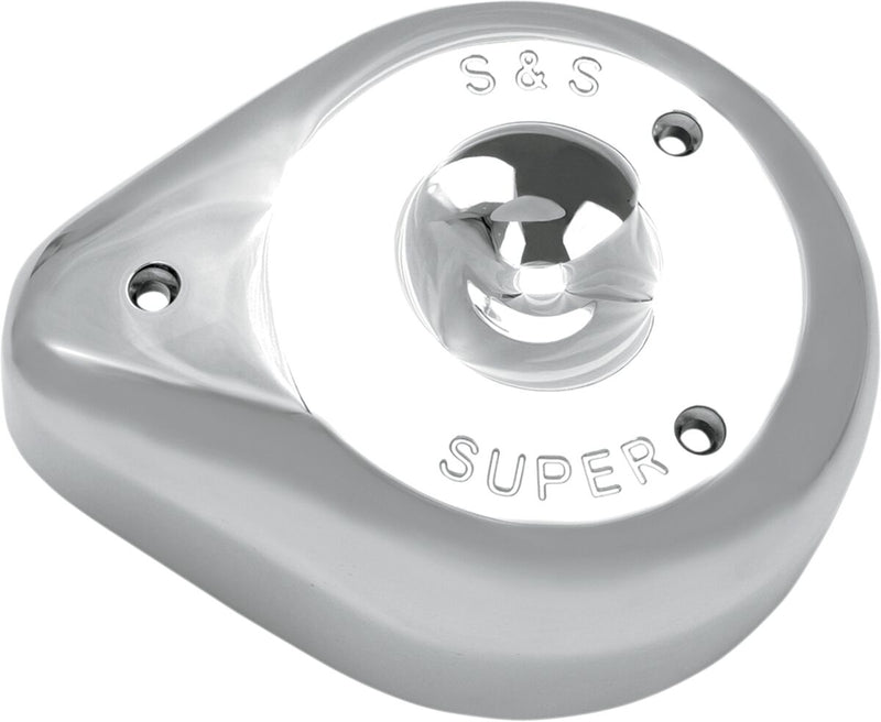 S&S Cycle Teardrop Air Cleaner Kit Super E and G Chrome Silver Aluminium