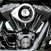 S&S Cycle Teardrop Air Cleaner Kit Super E and G Chrome Silver Aluminium