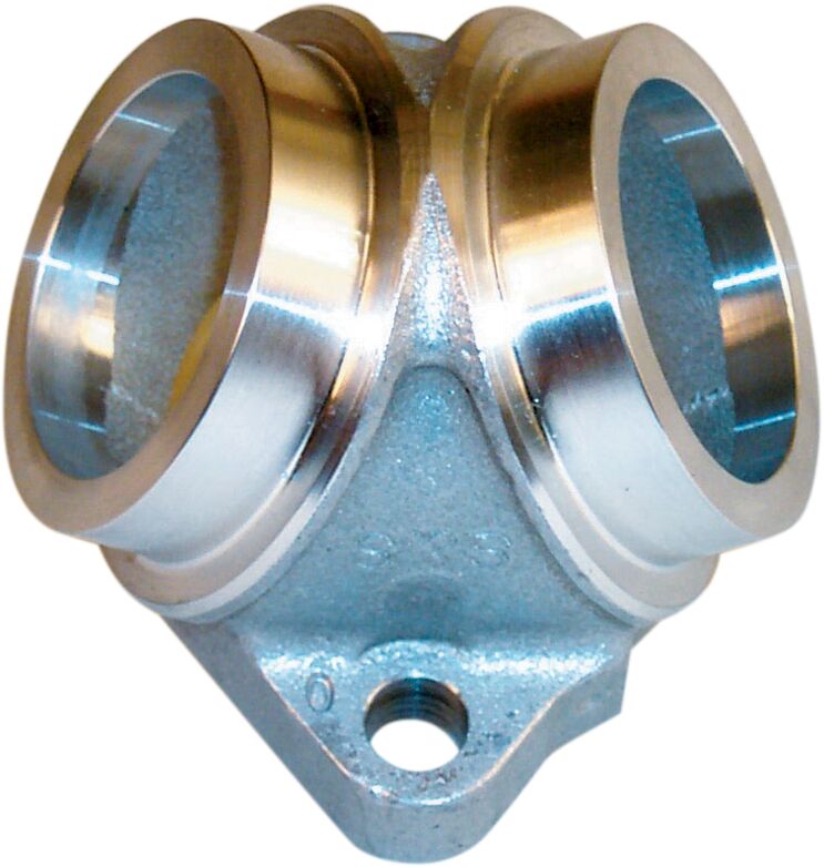 S&S Cycle Standard Intake Manifold For Super E and B Carburetors Silver Band Aluminium