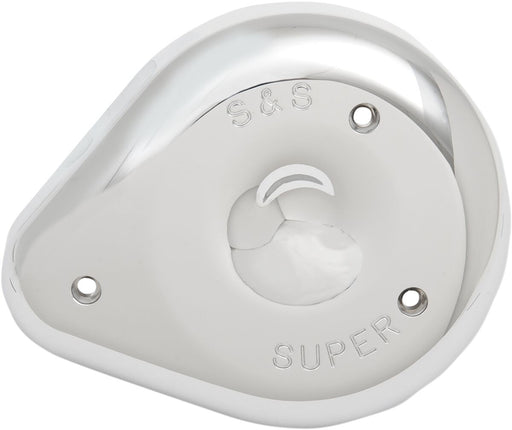 S&S Cycle S&S Air Cleaner Cover Super E and G Chrome Silver Aluminium