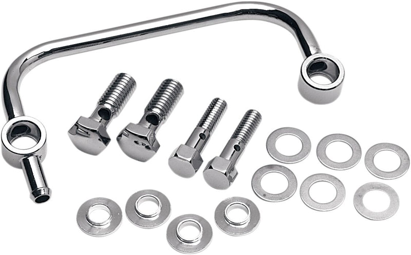 Drag Specialties Crankcase Breather Kit Chrome Silver Aluminium