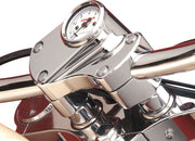 Drag Specialties Buffalo Billet Aluminium Handlebar Risers Chrome Silver Straight Pair - 290113