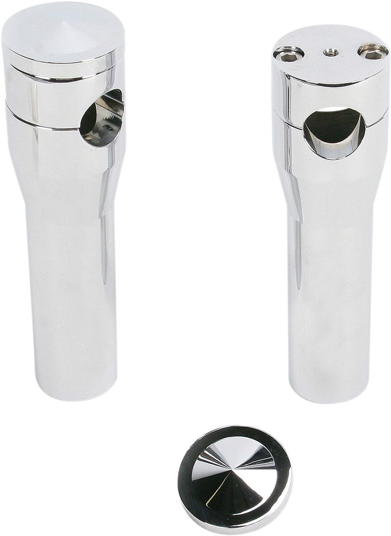 Accutronix  Risers Straight Springer 6" Chrome - Part #136835